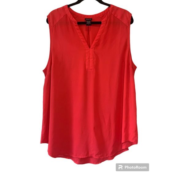 Torrid Harper Blood Orange Sleeveless Tunic Tank Plus Size 2 - Picture 1 of 3
